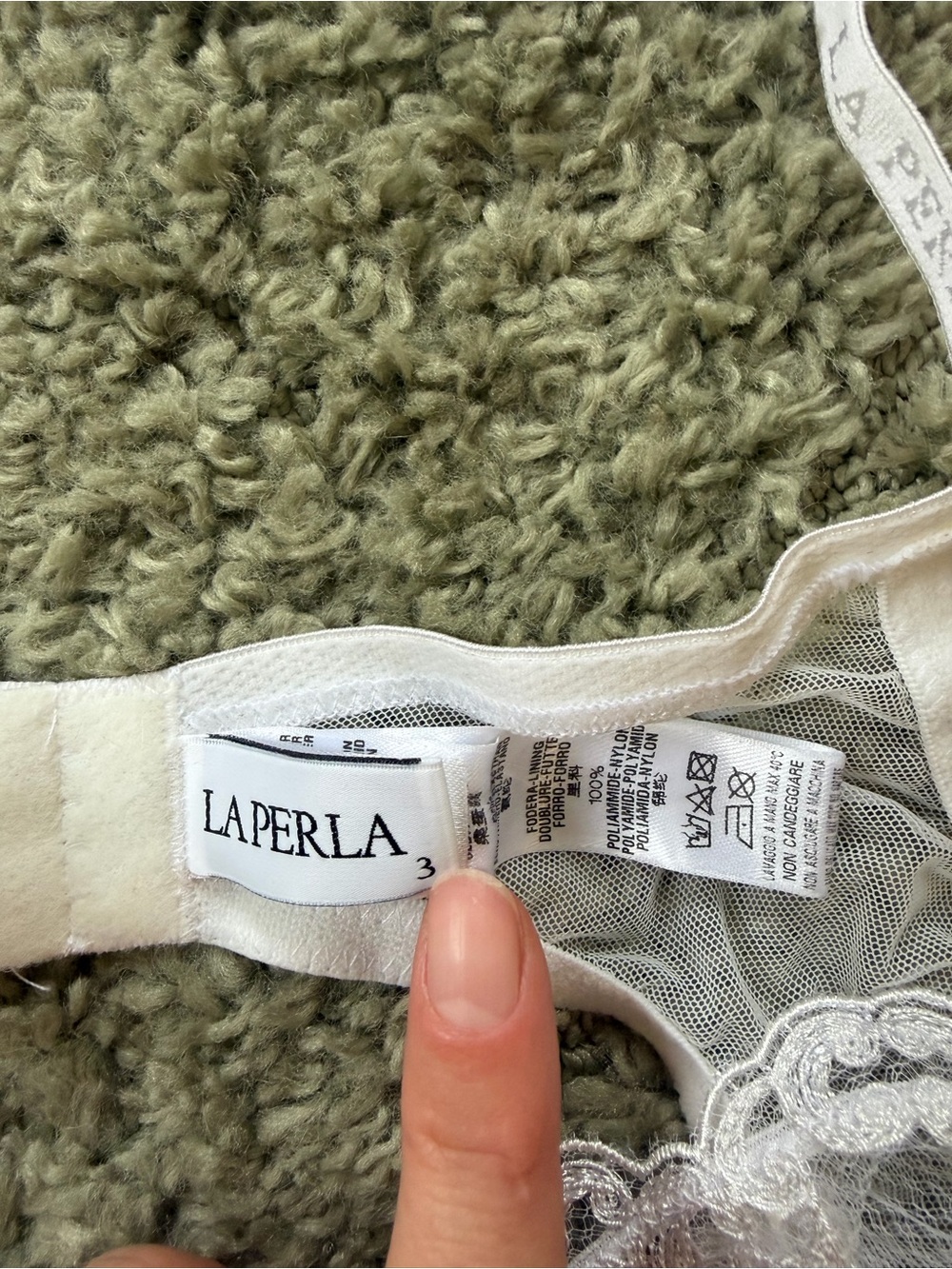 La Perla White Sheer Lace Unlined Underwire Bra - Picture 5 of 8
